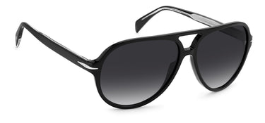 Men David Beckham Sunglasses: DB 1091/S - Black(2) - SpecSMART Eye Clinic (Diagonal View)